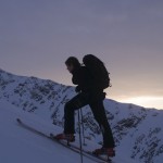 Backcounry Telemark skiing, Turnagain Pass, Kenai Peninsula, Alaska