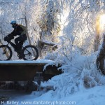 Fat tire snow biking, Anchorage, Alaska