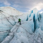 Exploring ice features on Matanuska Glacier