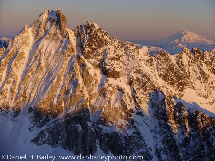 Alpenglow on The Neacola Mountains and Mt. Redoubt | Dan Bailey's